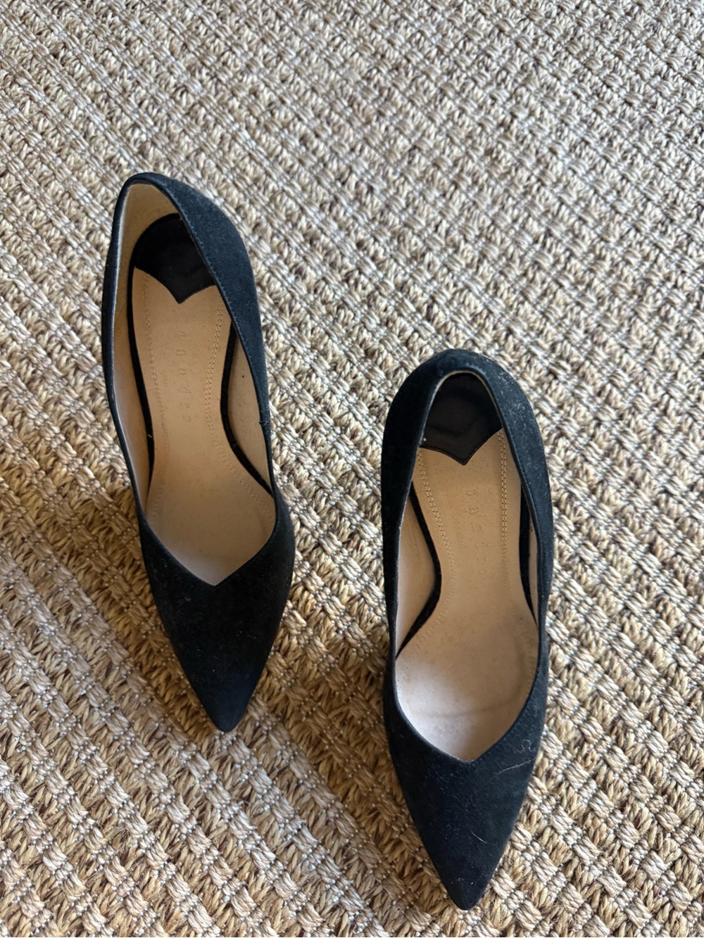 Sandro Black Pointed-Toe Stiletto Pumps - Picture 3 of 7